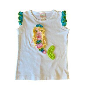 LEMON LOVES LIME Crochet Mermaid Tank Top Girls 7 Unique Applique Boutique Girl